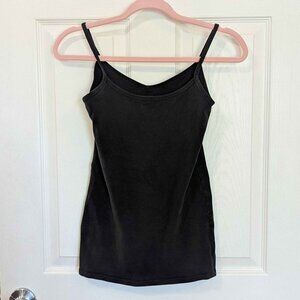 Buckle Size Medium Black Thin Strap Tank Top